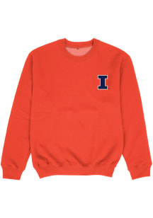Vive La Fete Illinois Fighting Illini Toddler Orange Impressions Long Sleeve Crew Sweatshirt