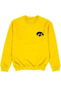 Vive La Fete Iowa Hawkeyes Toddler Gold Impressions Long Sleeve Crew Sweatshirt