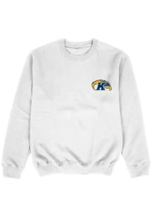 Vive La Fete Kent State Golden Flashes Toddler White Impressions Long Sleeve Crew Sweatshirt