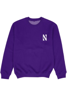 Vive La Fete Northwestern Wildcats Toddler Purple Impressions Long Sleeve Crew Sweatshirt