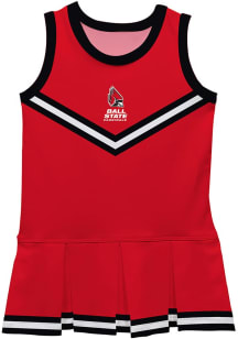 Vive La Fete Ball State Cardinals Baby Red Britney Dress Set Cheer