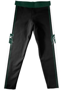 Vive La Fete Michigan State Spartans Infant Girls Black Stripe Bottoms Leggings