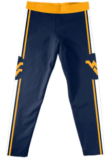Vive La Fete West Virginia Mountaineers Toddler Black Stripe Bottoms Leggings