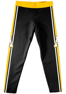 Vive La Fete Appalachian State Mountaineers Girls Black Stripe Bottoms Leggings