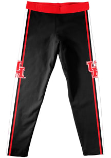 Vive La Fete Houston Cougars Girls Black Stripe Bottoms Leggings
