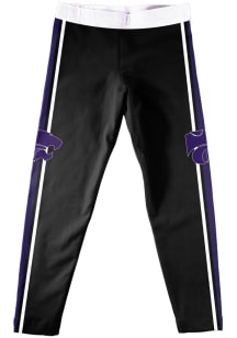 Vive La Fete K-State Wildcats Girls Black Team Stripe Bottoms Leggings