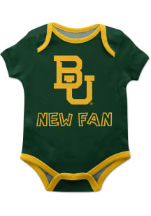 Vive La Fete Baylor Bears Baby Green New Fan Short Sleeve One Piece