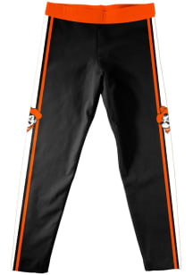 Vive La Fete Oklahoma State Cowboys Girls Black Stripe Bottoms Leggings