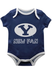 Vive La Fete BYU Cougars Baby Blue New Fan Short Sleeve One Piece