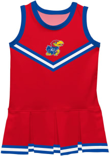 Vive La Fete Kansas Jayhawks Baby Red Britney Dress Design Sets Cheer Dress