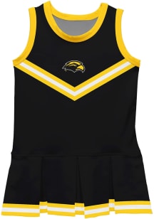 Vive La Fete Southern Mississippi Golden Eagles Baby Black Britney Dress Set Cheer