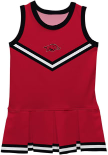 Vive La Fete Arkansas Razorbacks Toddler Girls Red Britney Dress Sets Cheer