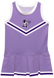 Vive La Fete K-State Wildcats Toddler Girls Lavender Britney Dress Graphic Sets Cheer Dress