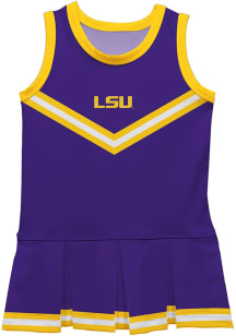 Vive La Fete LSU Tigers Toddler Girls Purple Britney Dress Sets Cheer