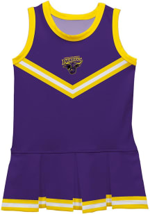 Vive La Fete Minnesota State Mankato Mavericks Toddler Girls Purple Britney Dress Sets Cheer