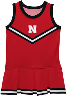 Vive La Fete Nebraska Cornhuskers Toddler Girls Red Britney Dress Sets Cheer Dress