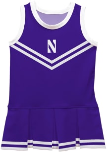 Vive La Fete Northwestern Wildcats Toddler Girls Purple Britney Dress Sets Cheer