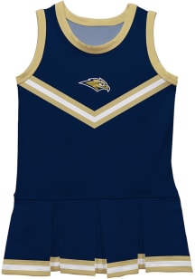 Vive La Fete Oral Roberts Golden Eagles Toddler Girls Navy Blue Britney Dress Sets Cheer