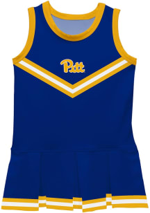 Vive La Fete Pitt Panthers Toddler Girls Blue Britney Dress Sets Cheer