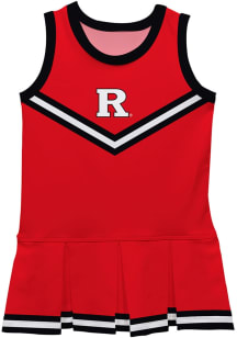 Vive La Fete Rutgers Scarlet Knights Toddler Girls Red Britney Dress Sets Cheer Dress