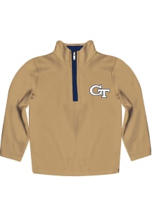 Vive La Fete GA Tech Yellow Jackets Toddler Gold Impressions Long Sleeve Qtr Zip