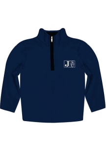 Vive La Fete Jackson State Tigers Toddler Blue Impressions Long Sleeve Qtr Zip