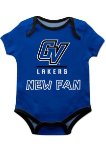 Vive La Fete Grand Valley State Lakers Baby Blue New Fan Short Sleeve One Piece