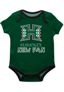 Vive La Fete Hawaii Warriors Baby Green New Fan Short Sleeve One Piece