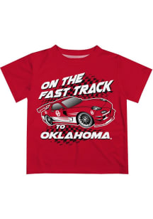 Vive La Fete Oklahoma Sooners Infant Fast Track Short Sleeve T-Shirt Red