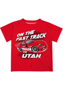 Vive La Fete Utah Utes Infant Fast Track Short Sleeve T-Shirt Red