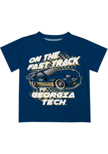 Vive La Fete GA Tech Yellow Jackets Toddler Blue Fast Track Short Sleeve T-Shirt