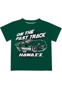 Vive La Fete Hawaii Warriors Toddler Green Fast Track Short Sleeve T-Shirt