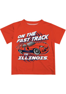 Vive La Fete Illinois Fighting Illini Toddler Orange Fast Track Short Sleeve T-Shirt