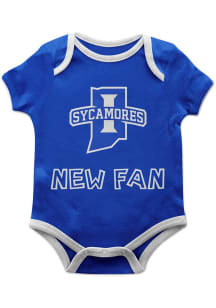 Vive La Fete Indiana State Sycamores Baby Blue New Fan Short Sleeve One Piece