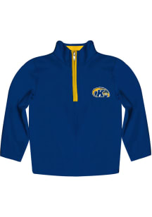 Vive La Fete Kent State Golden Flashes Toddler Blue Impressions Long Sleeve Qtr Zip