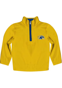 Vive La Fete Kent State Golden Flashes Toddler Gold Impressions Long Sleeve Qtr Zip