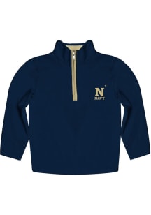 Vive La Fete Navy Midshipmen Toddler Navy Blue Impressions Long Sleeve Qtr Zip