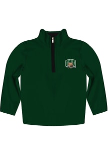 Vive La Fete Ohio Bobcats Toddler Green Impressions Long Sleeve Qtr Zip