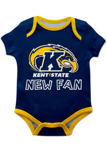 Vive La Fete Kent State Golden Flashes Baby Blue New Fan Short Sleeve One Piece
