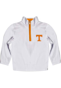 Vive La Fete Tennessee Volunteers Toddler White Impressions Long Sleeve Qtr Zip