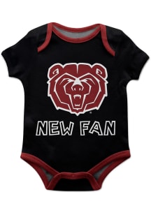 Vive La Fete Missouri State Bears Baby Black New Fan Short Sleeve One Piece