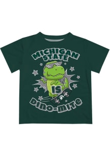 Vive La Fete Michigan State Spartans Infant Dino-Mite Short Sleeve T-Shirt Green