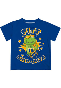 Vive La Fete Pitt Panthers Infant Dino-Mite Short Sleeve T-Shirt Blue