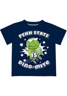 Vive La Fete Penn State Nittany Lions Infant Dino-Mite Short Sleeve T-Shirt Navy Blue