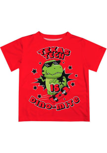 Vive La Fete Texas Tech Red Raiders Infant Dino-Mite Short Sleeve T-Shirt Red
