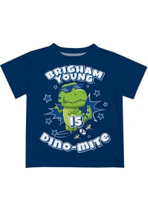 Vive La Fete BYU Cougars Toddler Blue Dino-Mite Short Sleeve T-Shirt