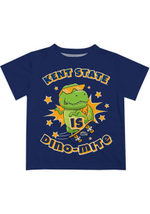 Vive La Fete Kent State Golden Flashes Toddler Blue Dino-Mite Short Sleeve T-Shirt