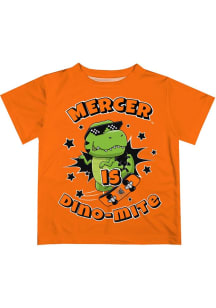 Vive La Fete Mercer Bears Toddler Orange Dino-Mite Short Sleeve T-Shirt
