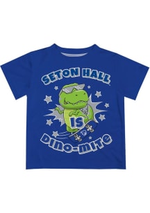 Vive La Fete Seton Hall Pirates Toddler Blue Dino-Mite Short Sleeve T-Shirt