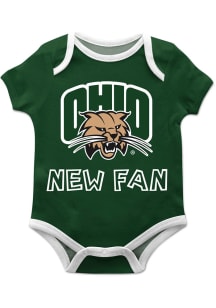 Vive La Fete Ohio Bobcats Baby Green New Fan Short Sleeve One Piece